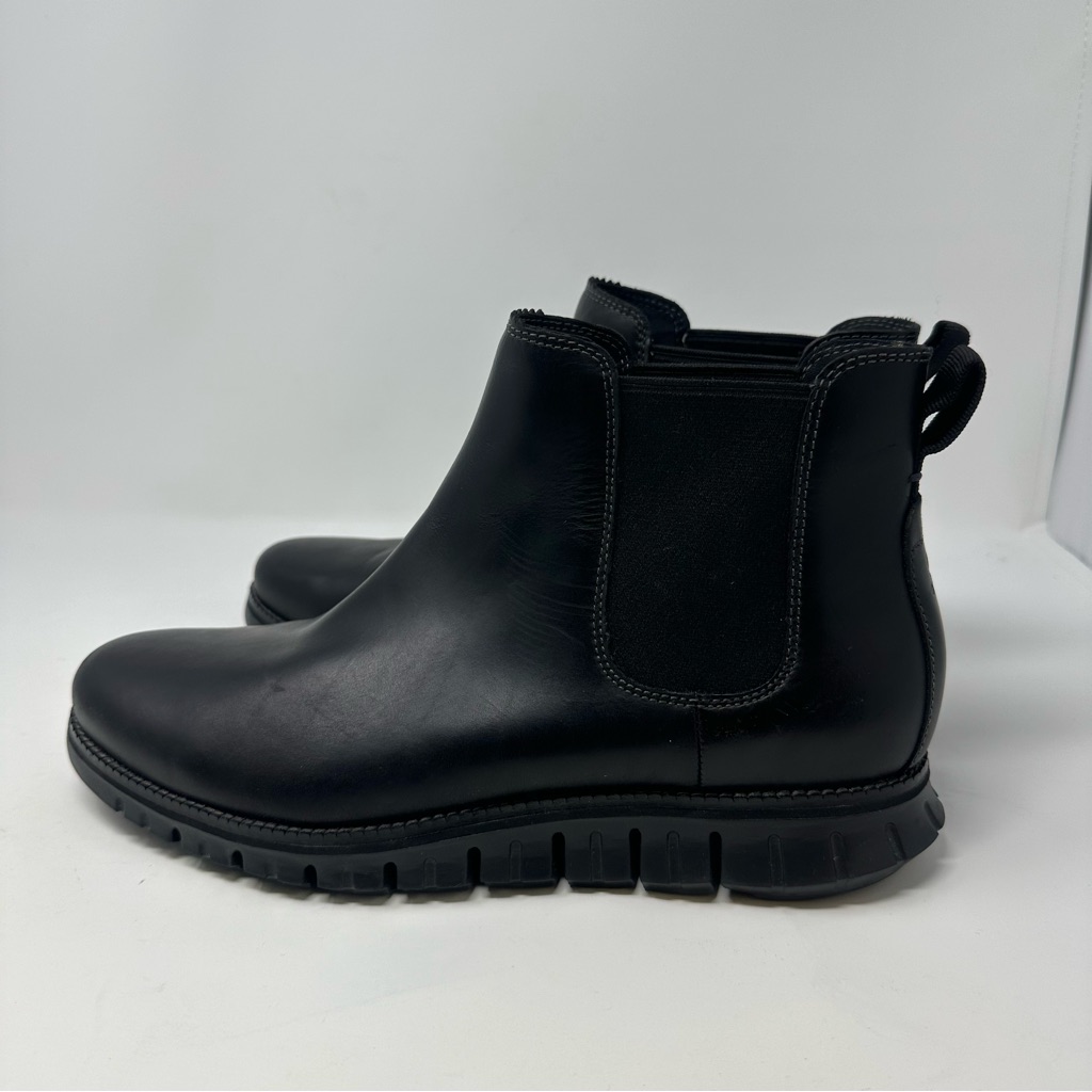 Men’s Cole Haan Zerogrand Chelsea Waterproof Boot, Wp Black C30163 Size 11.